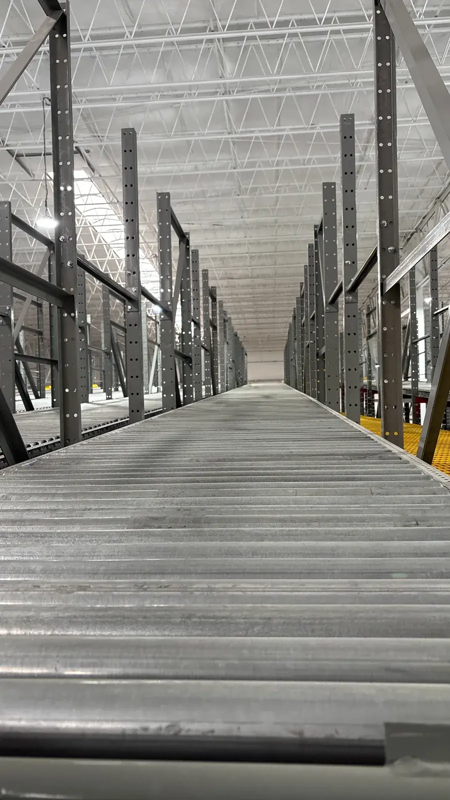Carriles de rodillos del rack dinámico