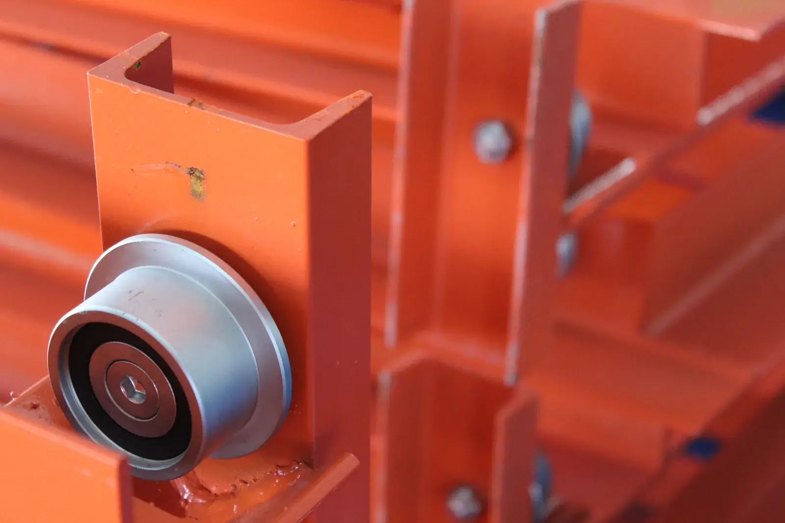 Carro y rodillo de un rack Push Back