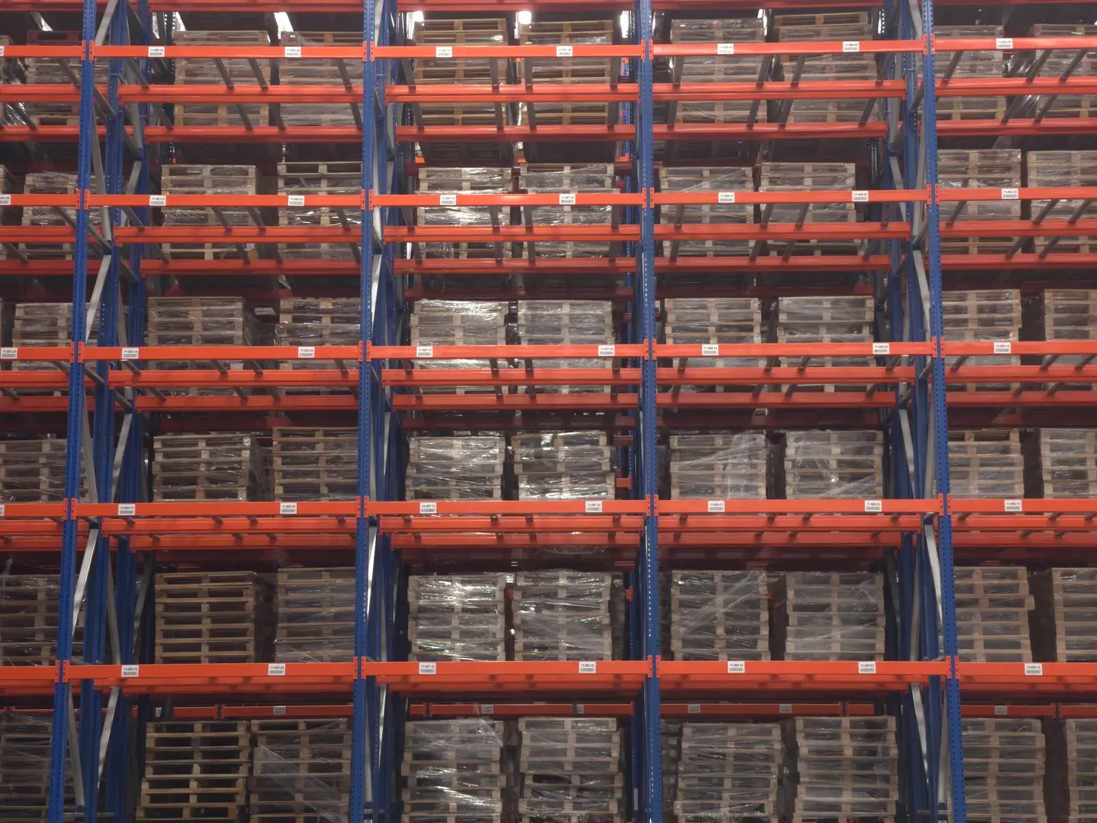 Detalle de estructura de rack selectivo
